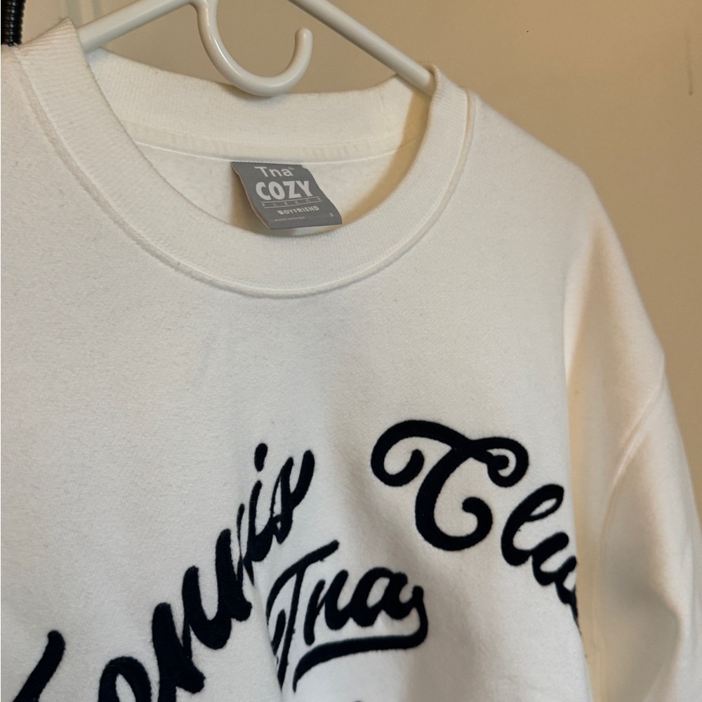 ARITZIA Tennis Club Sweatfleece Boyfriend Crew Sweatshirt - Picture 11 of 12